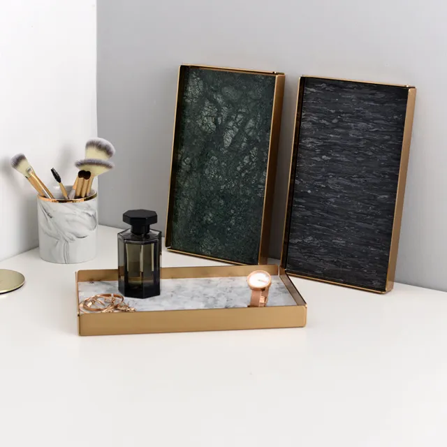 Marble Brass Tray